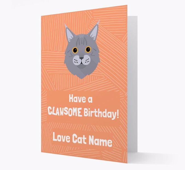 'Clawsome Birthday' - Personalised {breedCommonName} Card